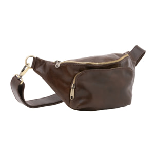Marsupio da uomo in vera pelle - Modello False - 100% pelle - 37.0 x 16.5 x 10.0 cm