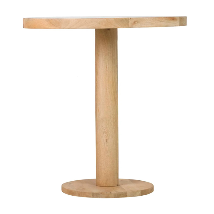 Mesa Comedor Madera Mango Mármol 70x70x75 Cm