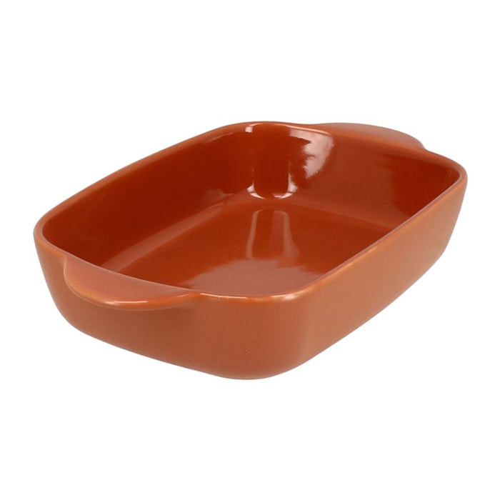 Plat à four en grès terracotta 22x13,5cm OCTAVE