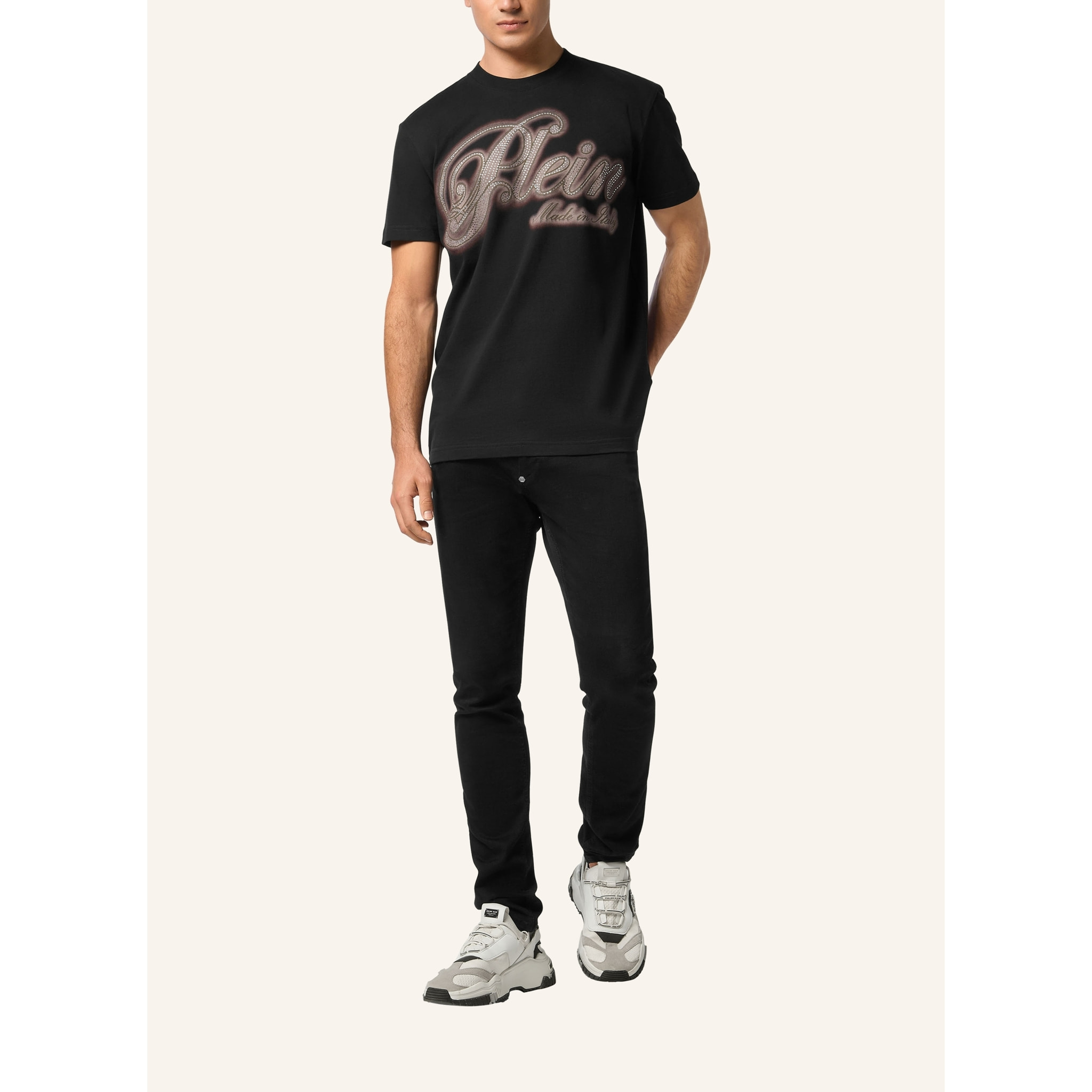 PHILIPP PLEIN T-Shirt Round Neck Ss SIGNATURE