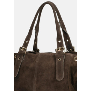 Borsa a mano da donna Made in Italy - Modello Celeste Plus - 100% pelle - 20.0 x 28.5 x 41.0 cm