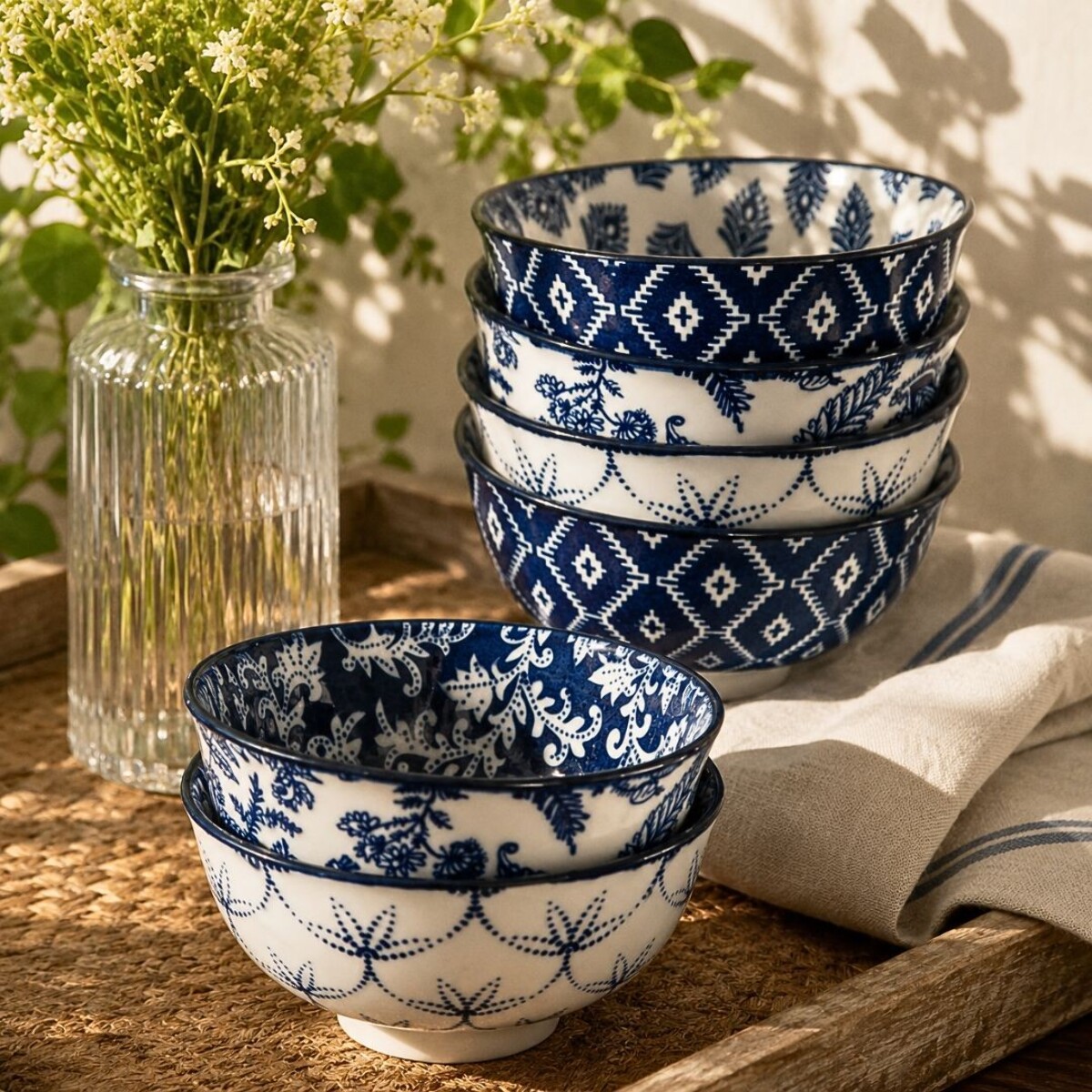 Lot de 6 bols médiums, MAJORELLE