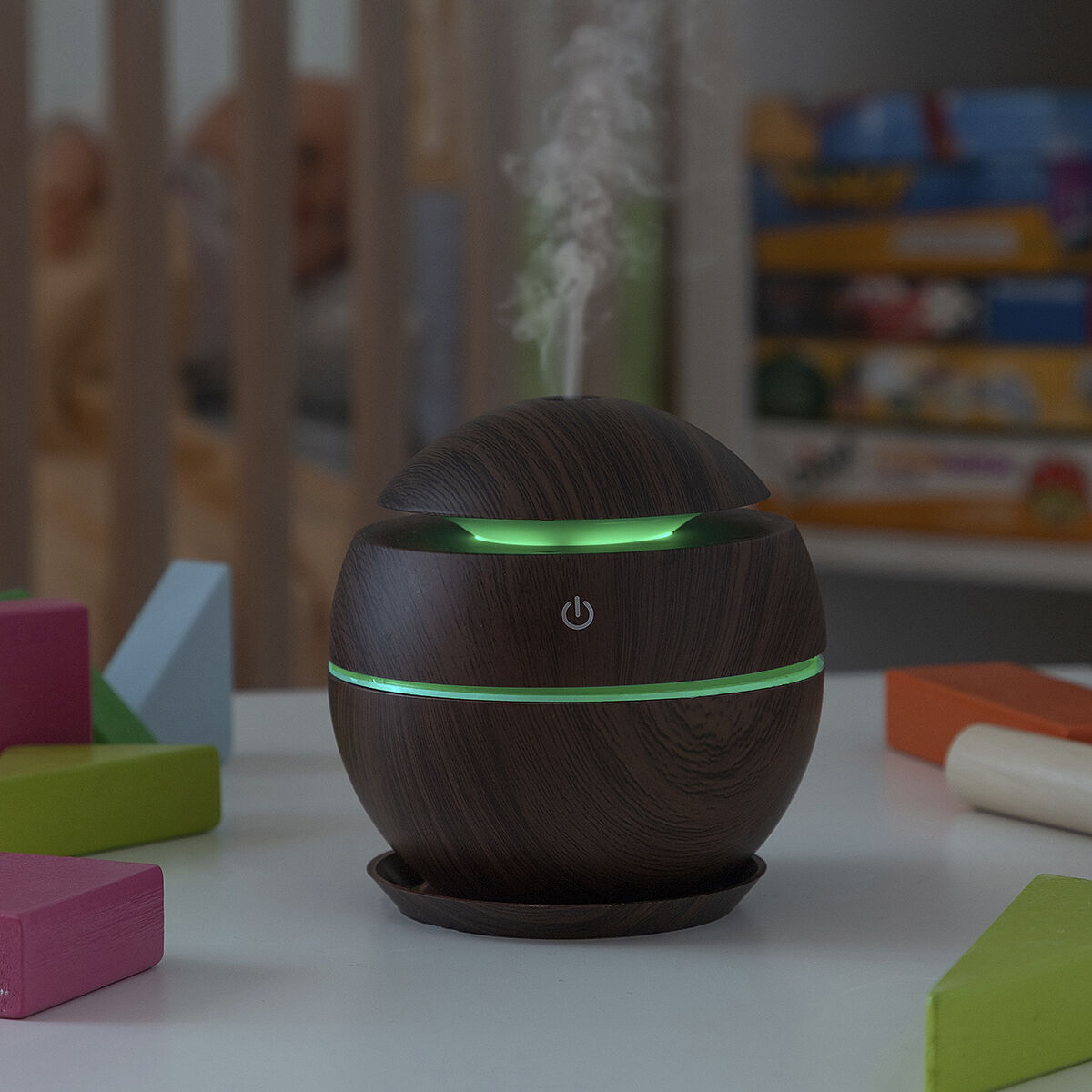 Mini Humidificador Difusor de Aromas Dark Walnut InnovaGoods