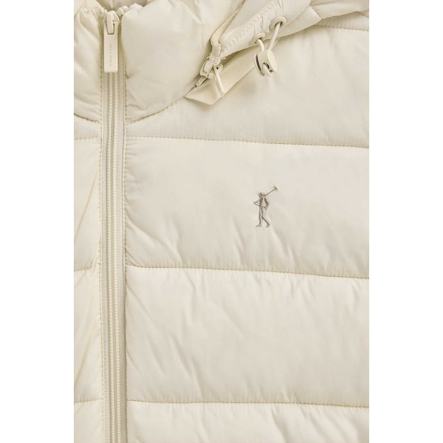 Giubbotto Salima Embroidery ecrù con logo Rigby Go