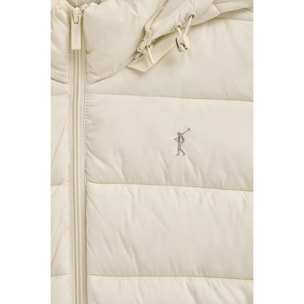Giubbotto Salima Embroidery ecrù con logo Rigby Go