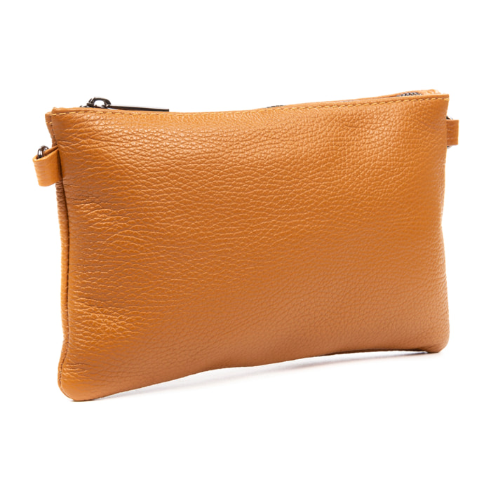 Albenga Borsa a tracolla donna in pelle autentica finitura dollaro