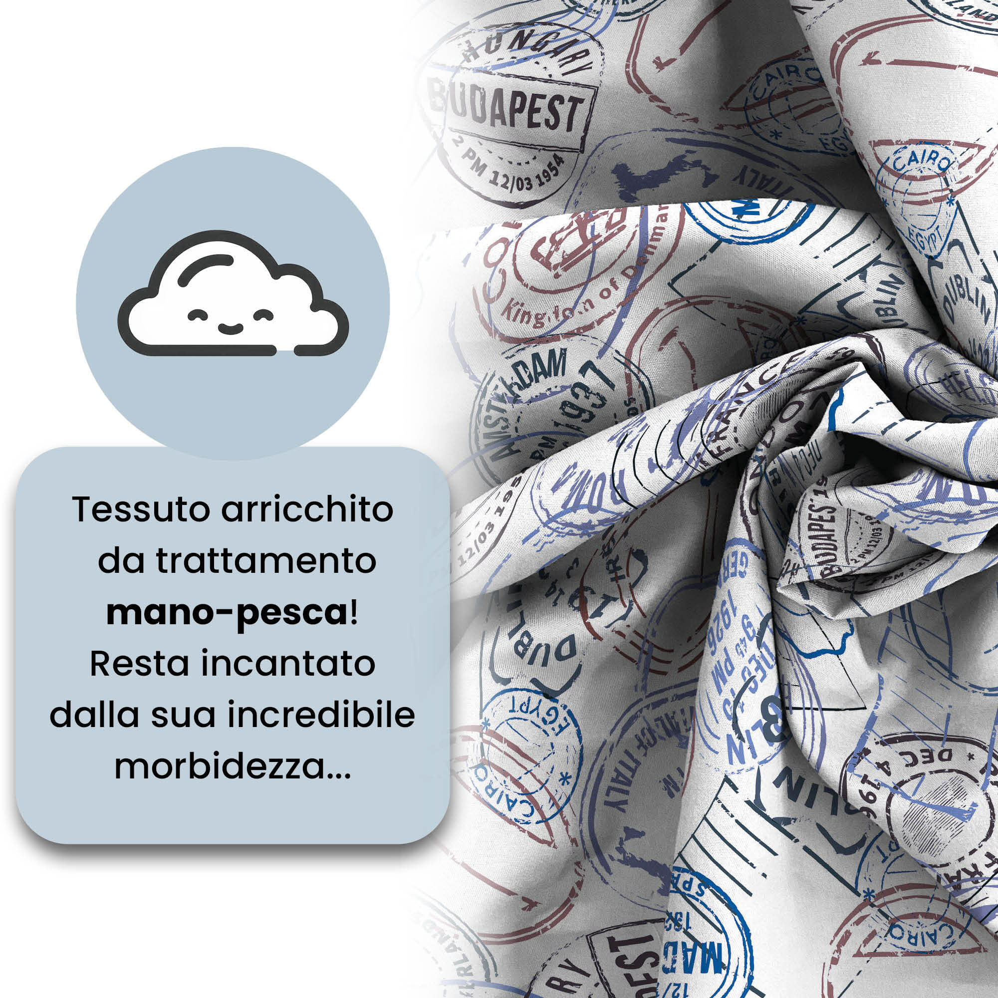 COPRIPIUMINO FASHION, 100% Microfibra, No Stiro - TRAVEL LIFE