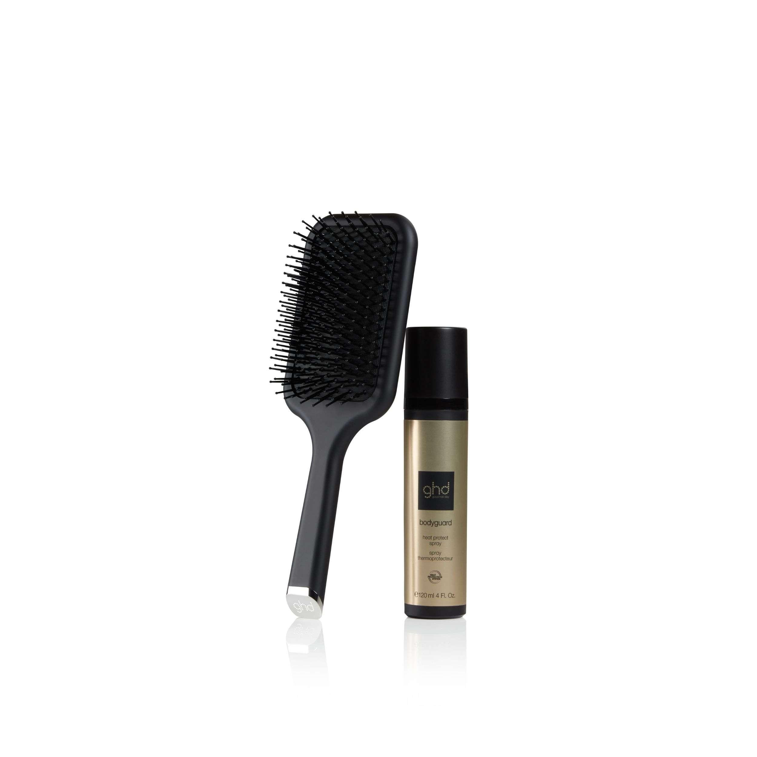 image-Coffret Duo Coiffage - Brosse et Spray thermoprotecteur ghd