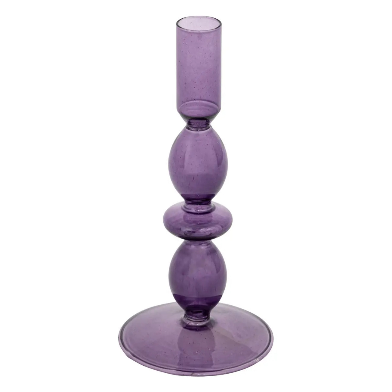 Bougeoir verre Deep violet H195cm