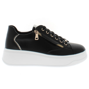 Armata di Mare Scarpe Donna Sneakers Basse con Soletta in Memory Foam AMD S61H23 Black Rock Gold
