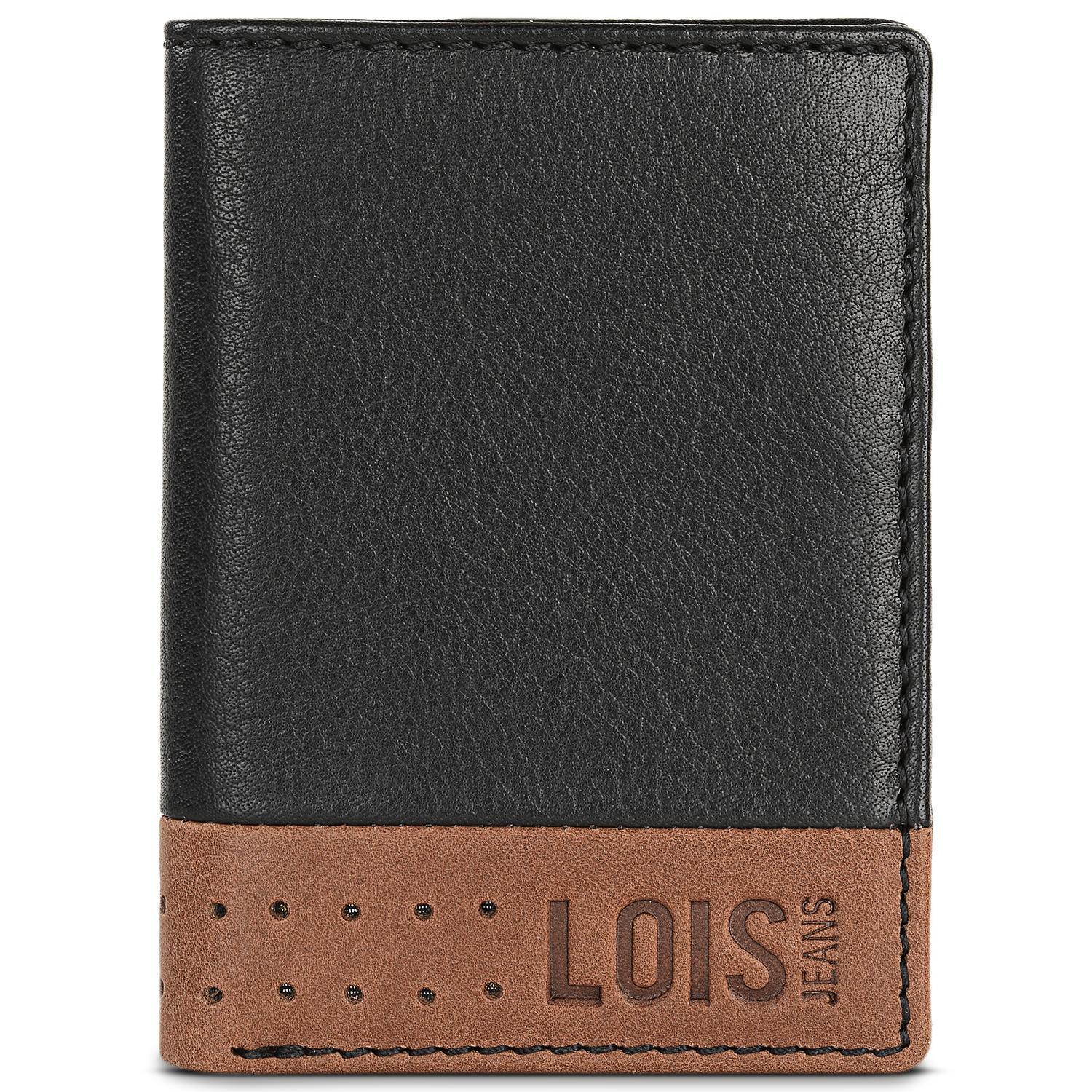 Cartera Hombre Piel Lois Durham Negro-Tan