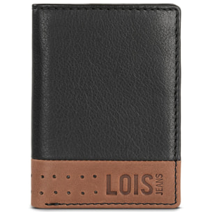 Cartera Hombre Piel Lois Durham Negro-Tan