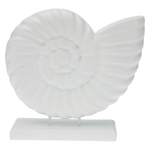 Statuette coquille irvet blanc 19cm