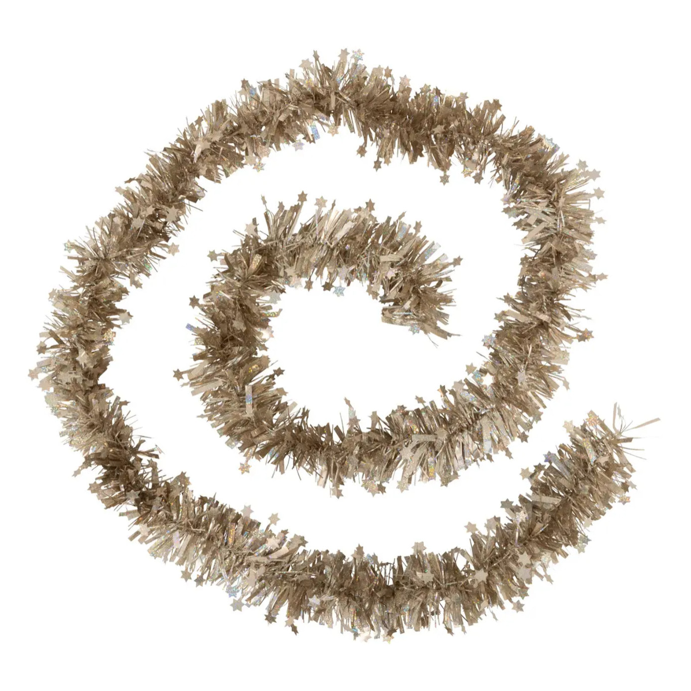 Guirlande de Noël étoile 100x6x2m nude