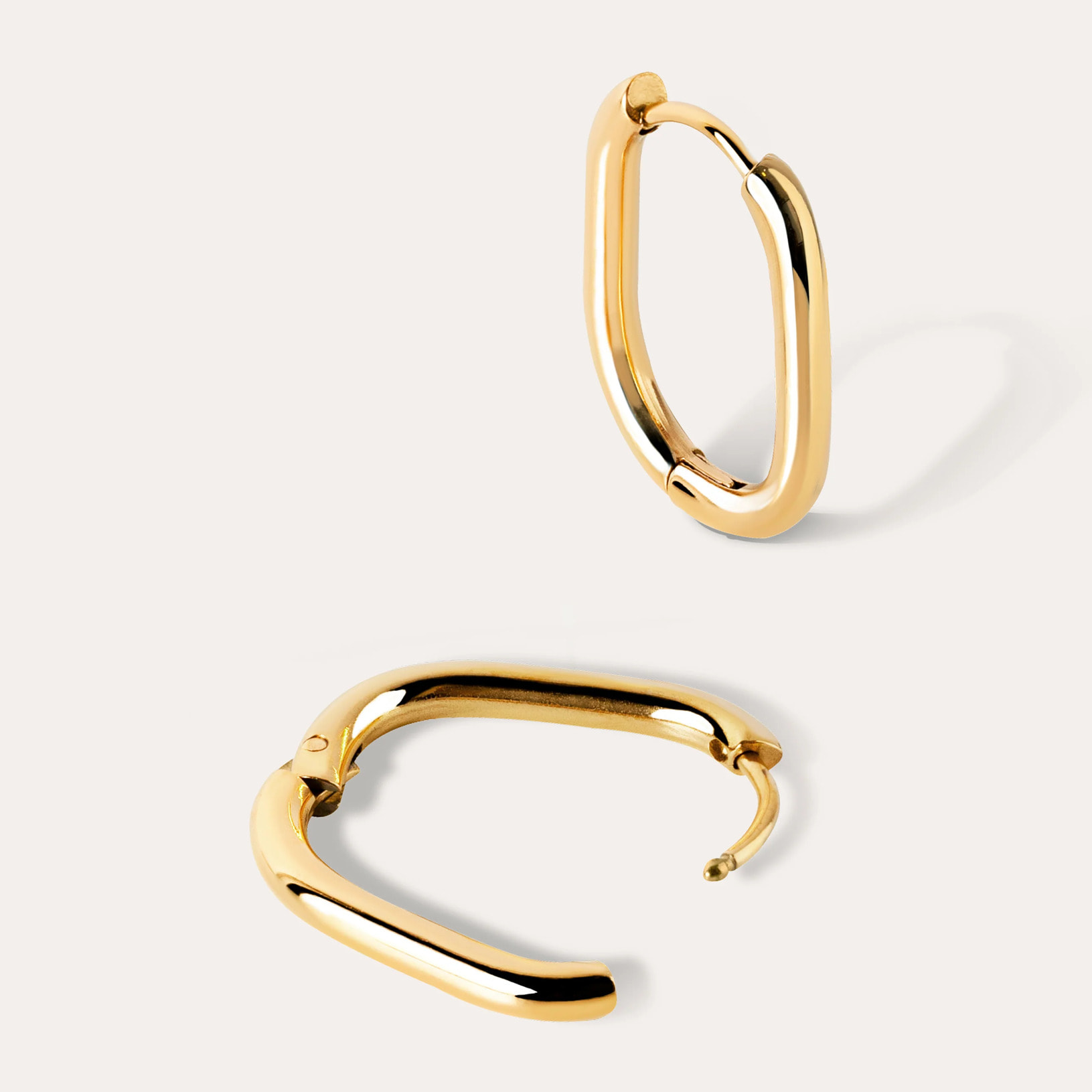 Orecchino Bossa in Acciaio Placcato Oro