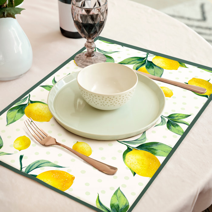 Pack de deux sets de table Citrus