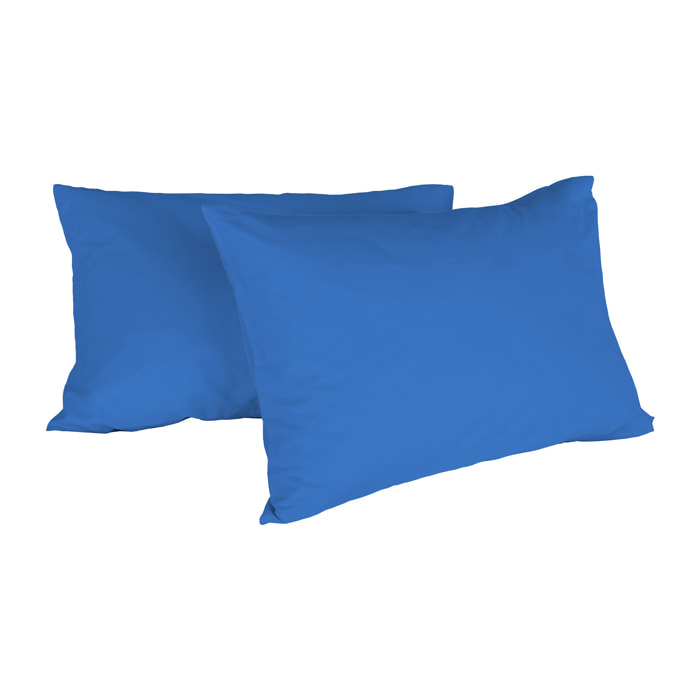 COPPIA FEDERE MAX COLOR, 100% Cotone, Made in Italy - BLU ROYAL