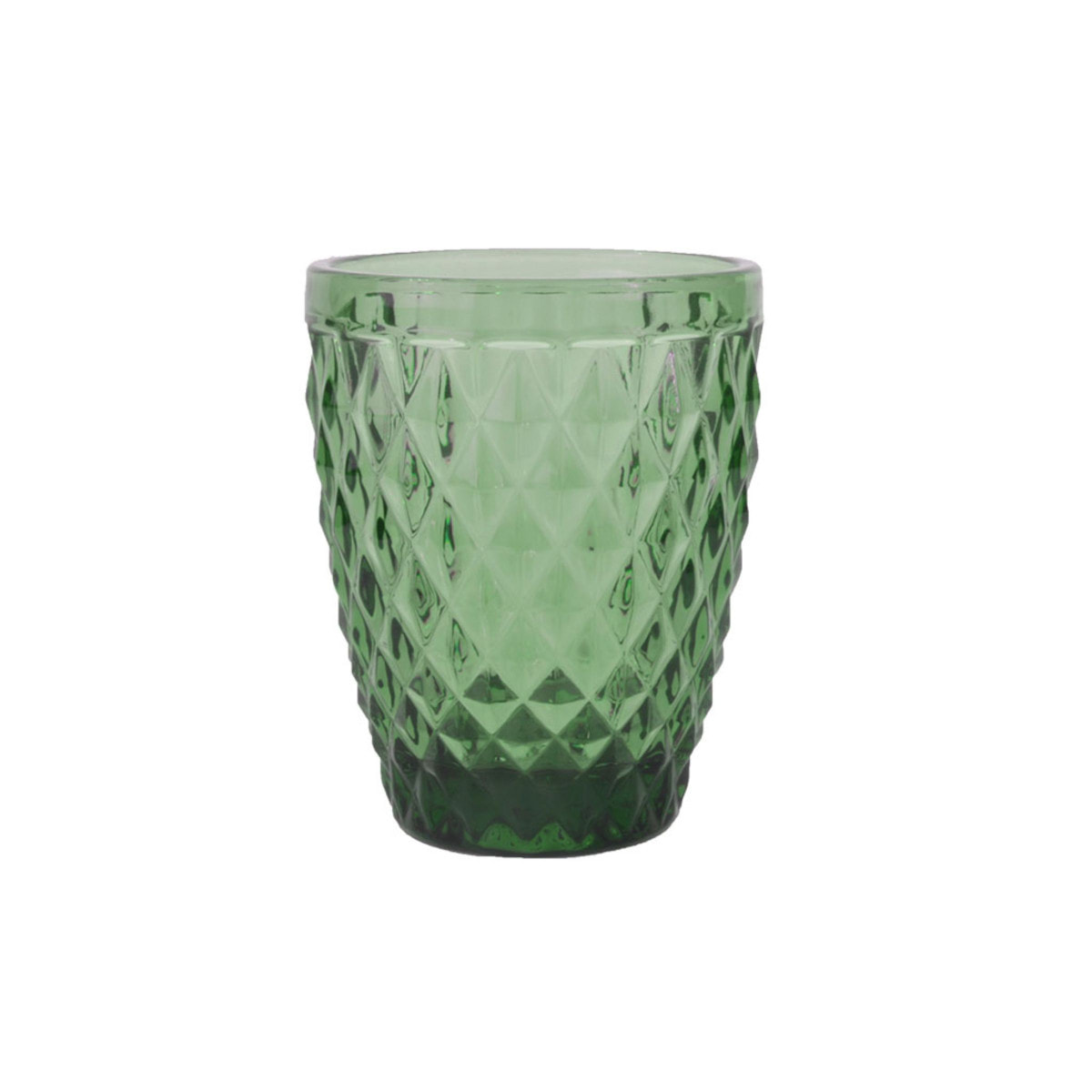 Strass verde - Lote de 6 vasos de 22 cl