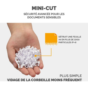 Destructeur FELLOWES MICROSHRED LX210 NOIR