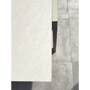 KALIBO - Table de jardin en aluminium et plateau sinterstone (10 places)