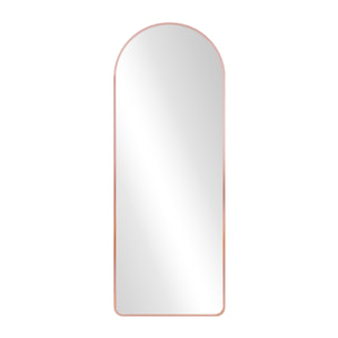 Specchio ad arco 50x160 cm da terra o parete con telaio oro rosa - Roanne