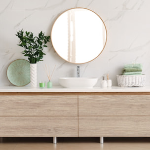 Rouleau revêtement adhésif vinyle au mètre - Sticker lavable Cuisine Meuble Armoire Porte - BOIS D'ARDENNE