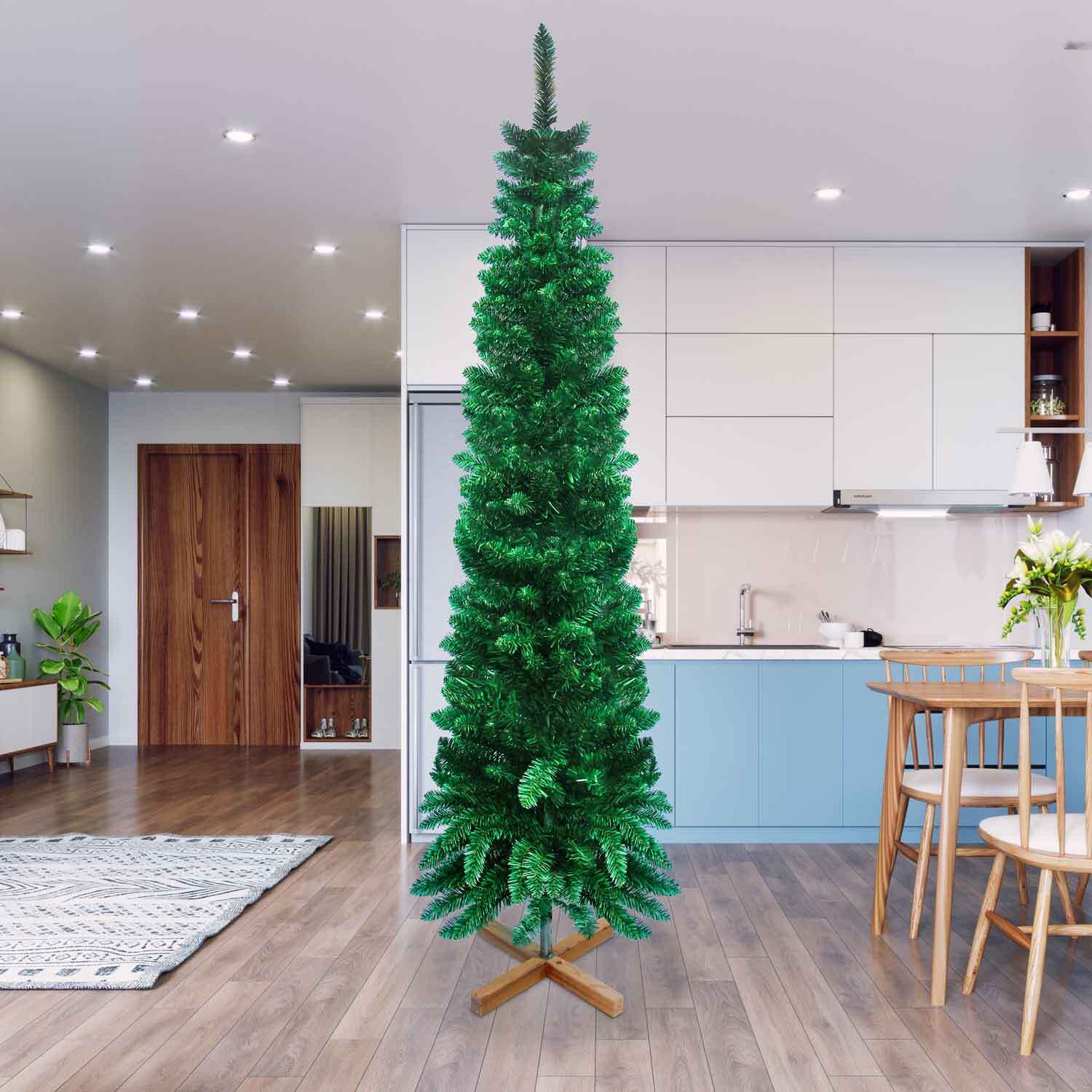 Vixen - Albero di Natale modello Slim ø64 x 210H, 470 rami