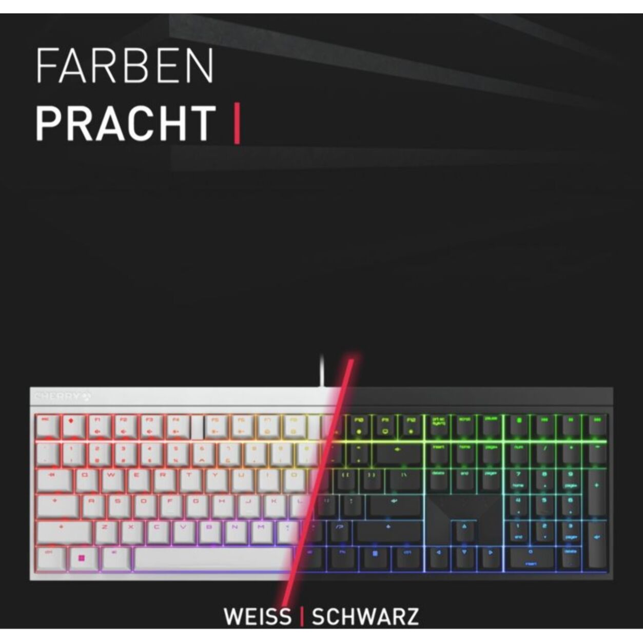 Clavier gamer sans fil CHERRY MX 2.0S RGB Noir