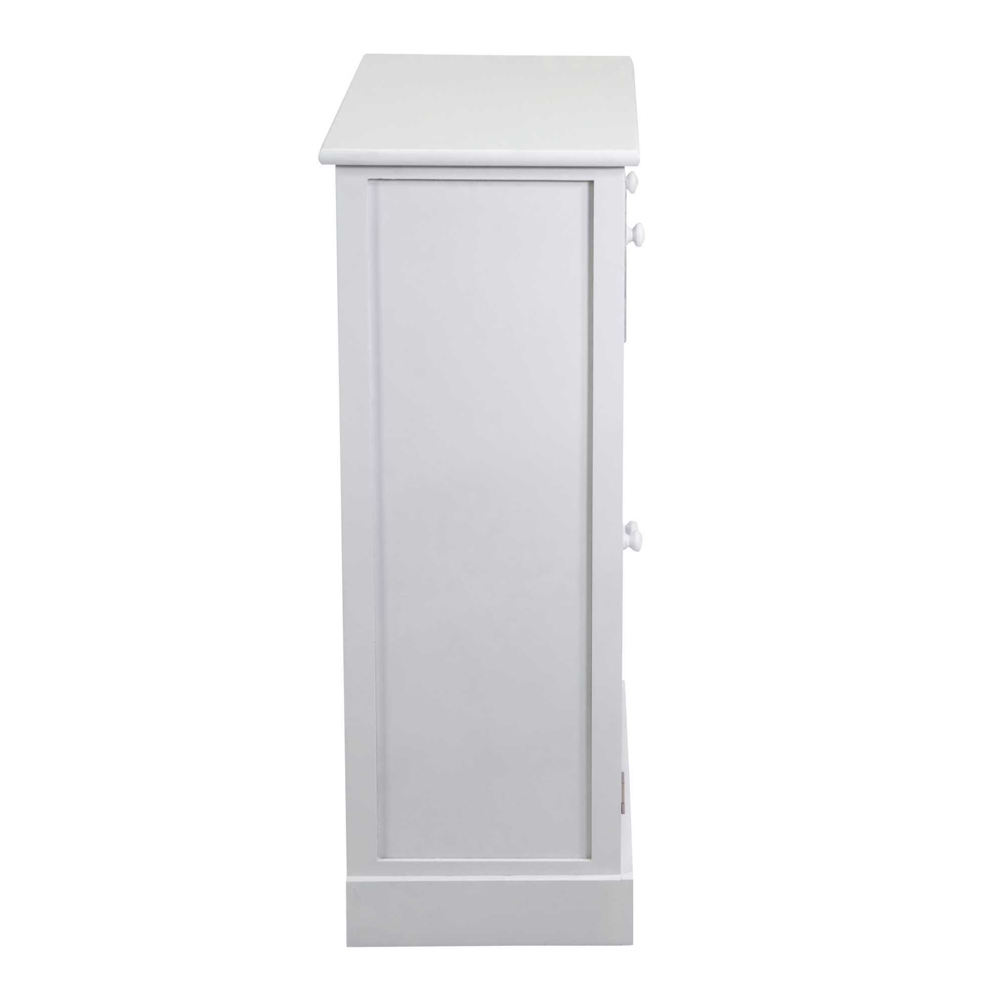 Mobiletto Eleonora Vacchetti bianco 2 ante + 2 cassetti cm60x30h80