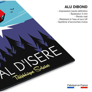 Tableau ski à val d'isère Tableau alu Dibond