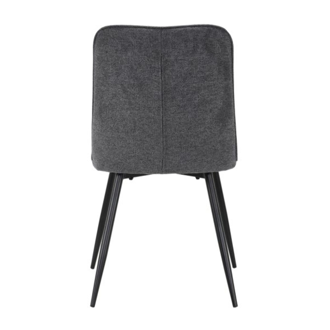 Chaise en tissu avec pieds fins en métal - PERRINE