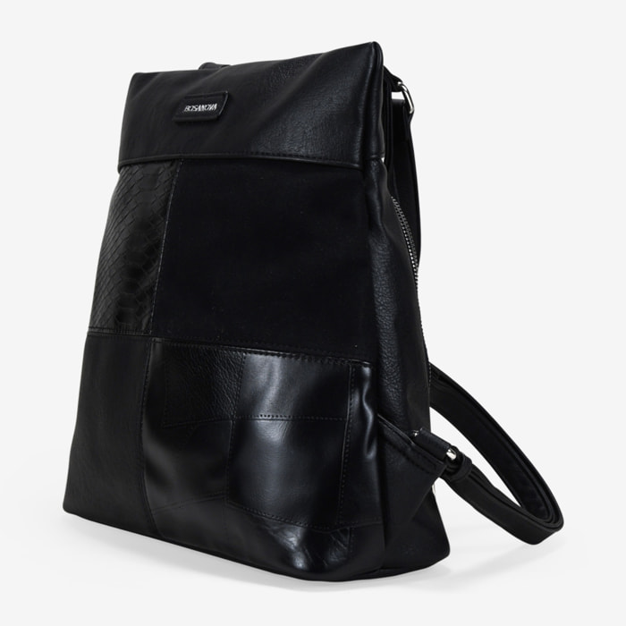 Mochila antirrobo negra con cremallera