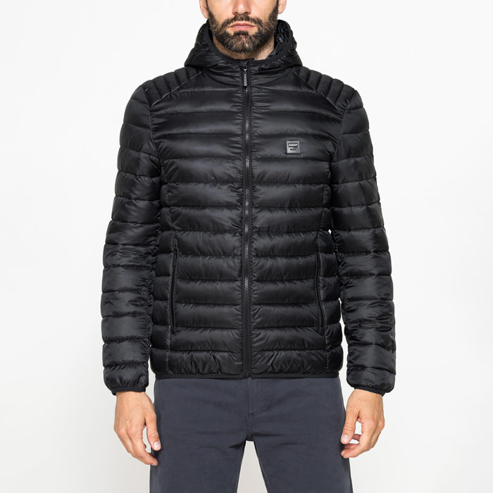 PIUMINO ULTRALEGGERO IN RIPSTOP CON CAPPUCCIO