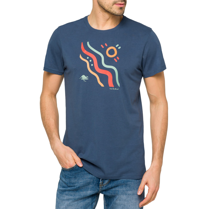 Camiseta de algodón 150 gr Hot Buttered Outback azul Indigo