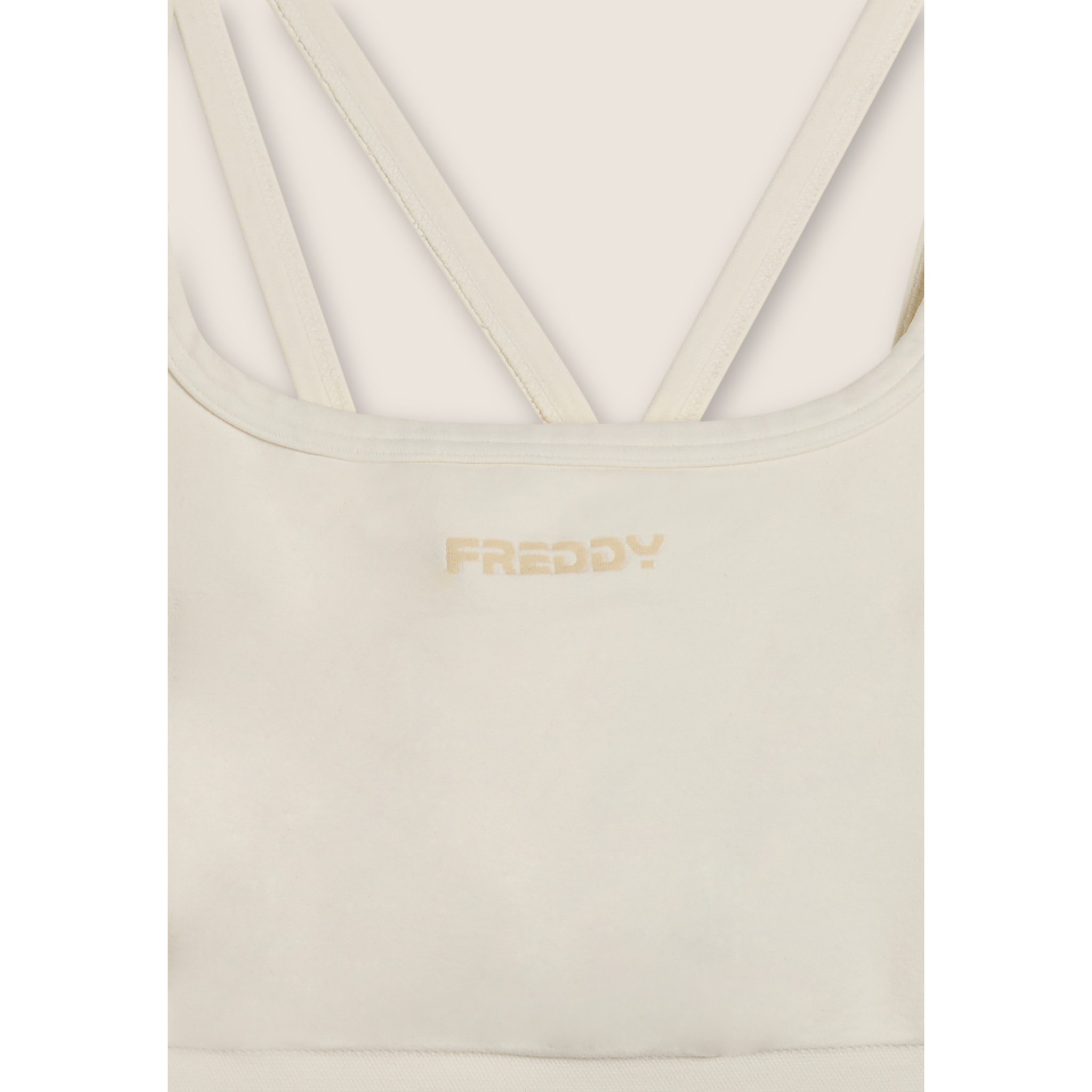 Top sportivo seamless supporto medio con inserti a costine