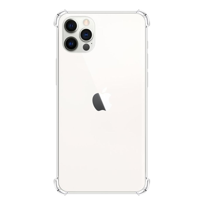 Coque iPhone 12 Pro Max Anti-Chocs avec Bords Renforcés en silicone Transparente