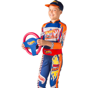 Costume Carnevale Travestimento Tuta Pilota Hot Wheels Bambino