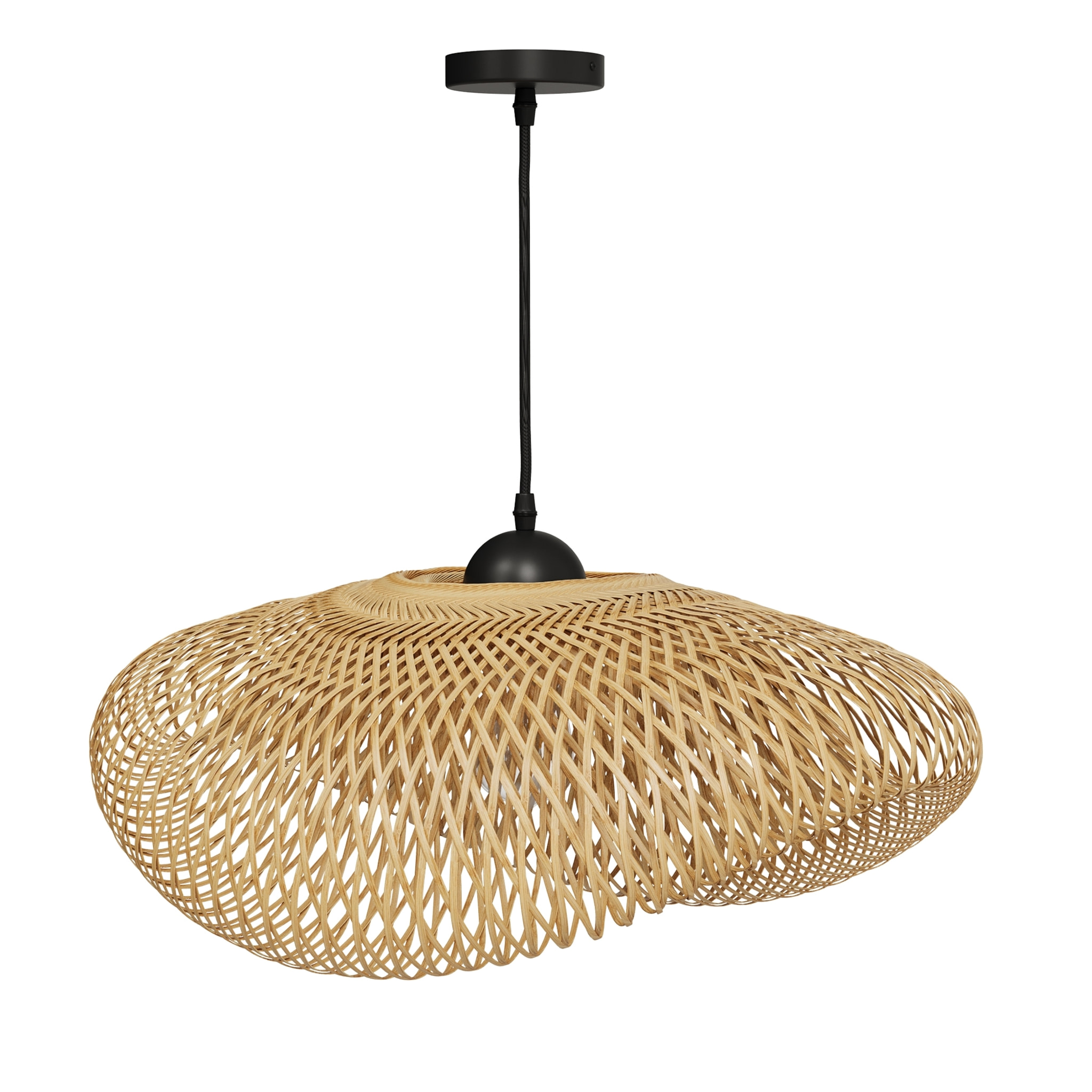 Suspension Anya en bambou naturel D60 cm