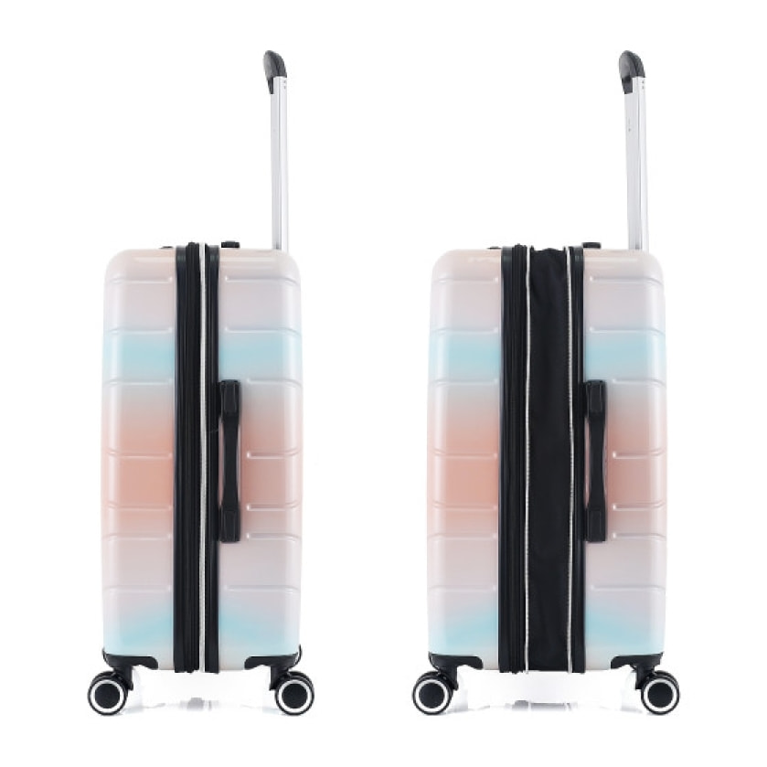 Lot de 3 valises Extensible Rigide "Sun" Trolley Polycarbonate - LYS Paris - SUN B