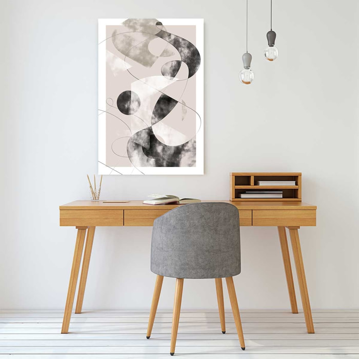 Tableau contemporain eclats beige rosé Tableau plexiglas