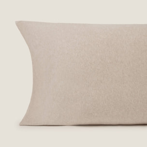 Funda almohada punto algodón Pulis2 color marron beige