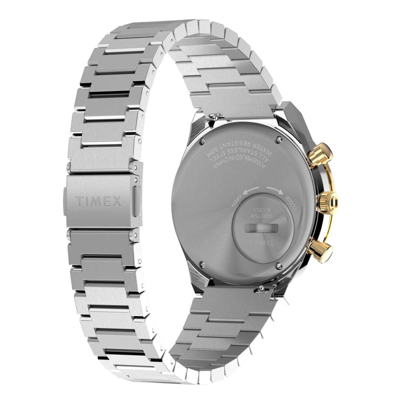 Reloj Timex TW2W64200 Hombre Analogico Cuarzo con Correa de Acero inoxidable
