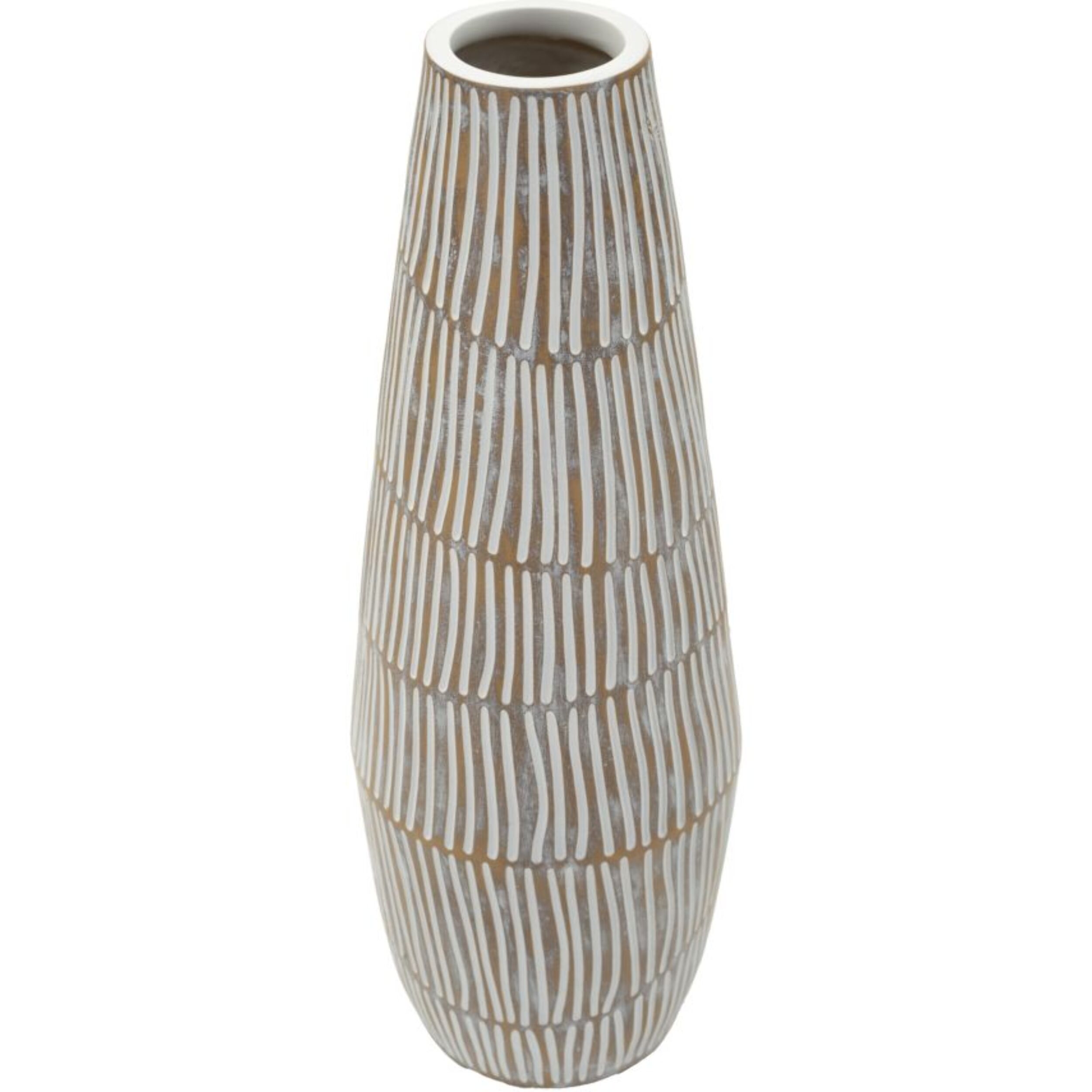 VASO RESINA HANOI CM Ø 17X47 (APERTURA CM Ø 6)