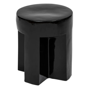 Table d’appoint "Kriz" noir 41x34x34cm