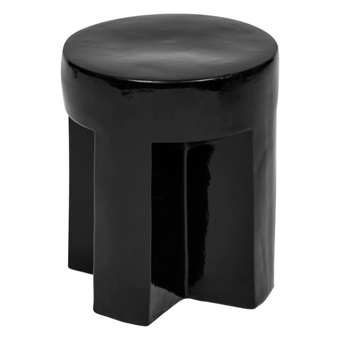 Table d’appoint "Kriz" noir 41x34x34cm