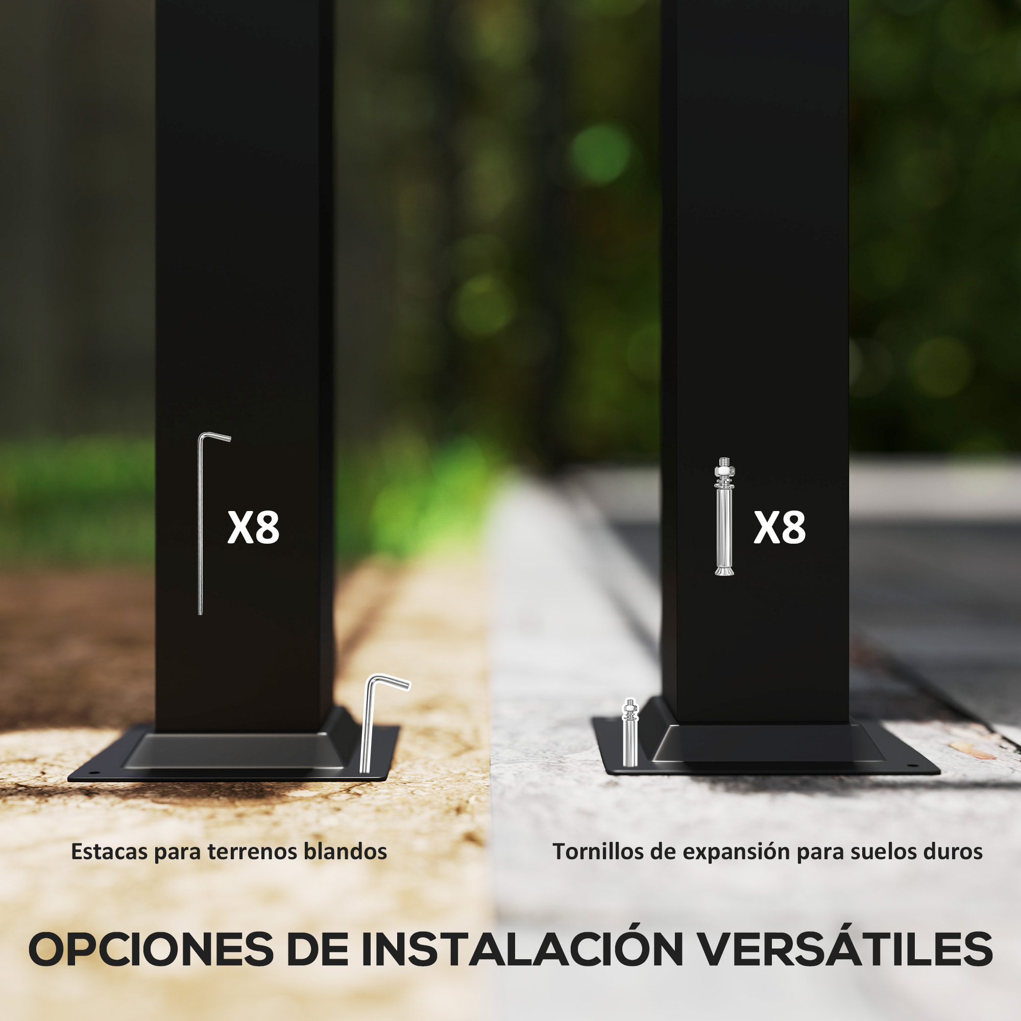 Pérgola de Jardín 3x3 m con Techo Retráctil y Accesorio Magnético, Cenador de Jardín con Protección UV30+, Columnas Metálicas y Ganchos, Pabellón para Patio, Terraza, Exterior, Blanco Crema