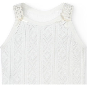 Body bebé tirantes finos perlé lazos