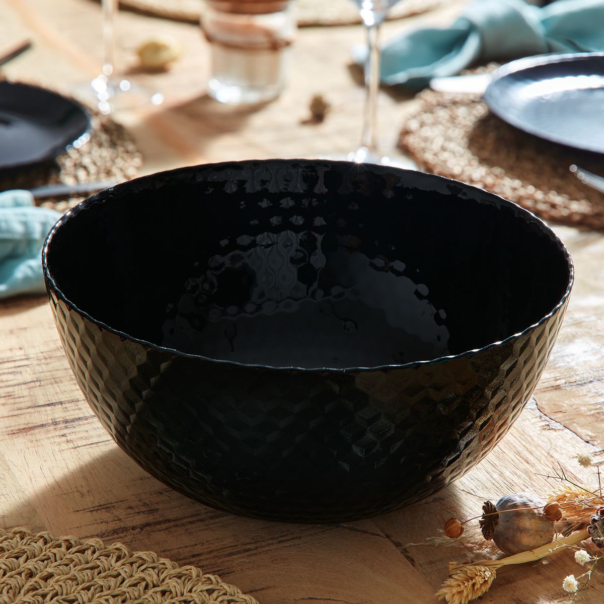 Saladier noir 24 cm Pampille - Luminarc