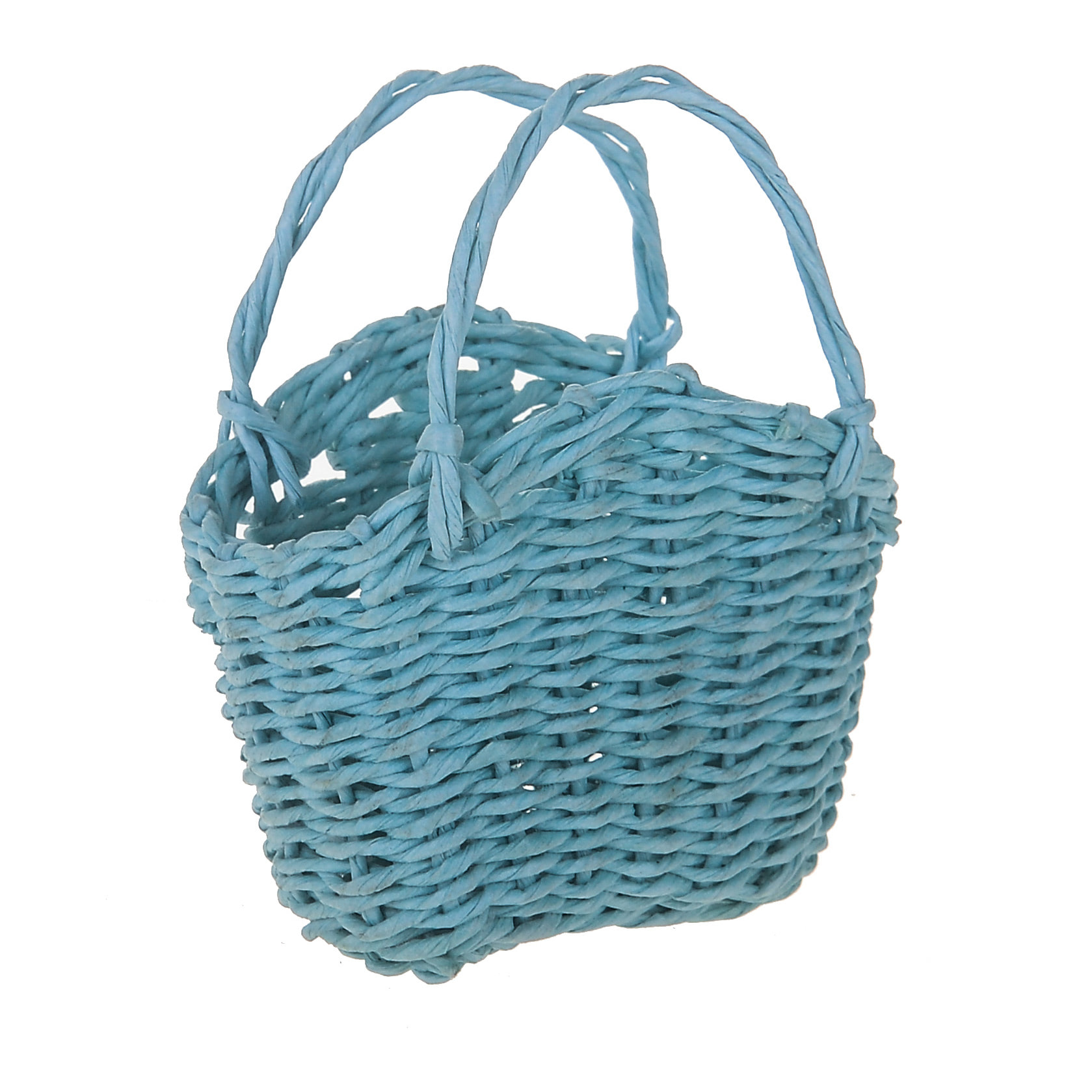 Borsa Mini In Materiale Di Carta. Altezza 5 Cm - Pezzi 24 - 6X5X4cm - Colore: Blu - Bianchi Dino - Cesti Mini