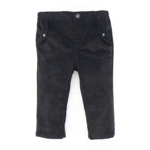 Pantalón con bolsillo pana marengo